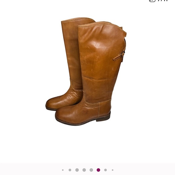 Free People Everly Equestrian Boots, NWOB, Size 39 (8.5), Saddle Brown - Picture 2 of 11
